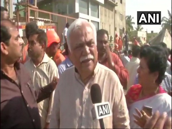  Karnataka Revenue Minister RV Deshpande talking to ANI in Dharwad on Wednesday.