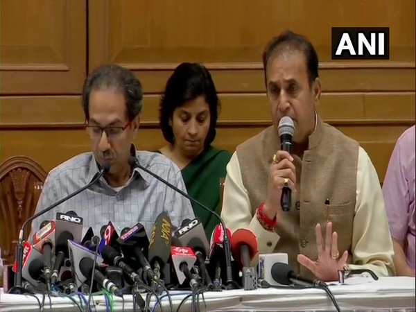 Anil Deshmukh speaking at an press conference in Mumbai.