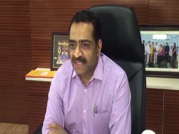 Panvel Municipality Commissioner Ganesh Deshmukh speaking to ANI on Monday. Photo/ANI