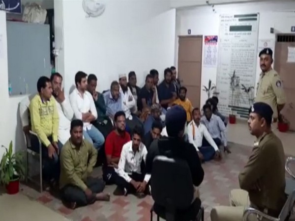 49 people detained amid protests against CAA in Ahmedabad. Photo/ANI