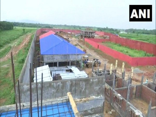 Visuals of the detention centre being constructed in Assam.