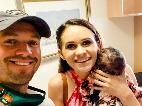 AB de Villiers with wife and new born baby (Image: AB de Villiers' Instagram)