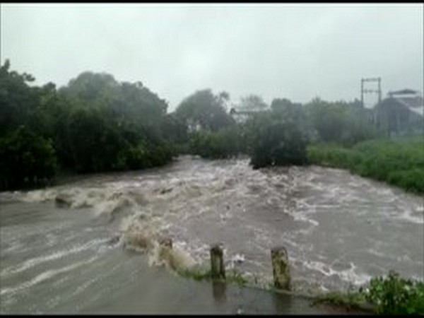A car along with two persons washed away while crossing a culvert in Chandana village of Dewas district.
