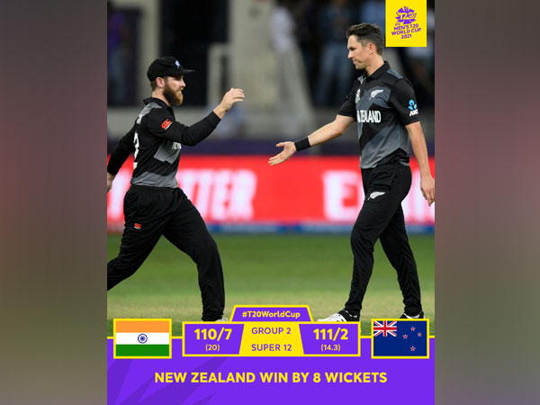 Kane Williamson and Trent Boult (Image: T20 World Cup's Twitter)