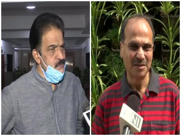 Congress leaders KC Venugopal, Adhir Ranjan Chowdhury