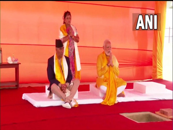 PM Modi lays foundation of Buddhist culture centre in Lumbini