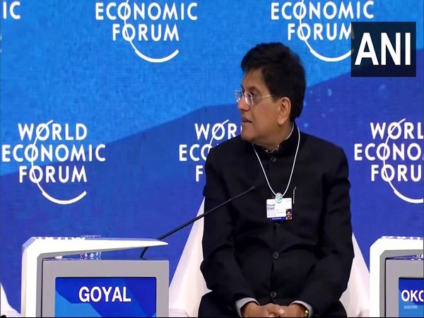 Union Minister Piyush Goyal at the World Economic Forum in Davos