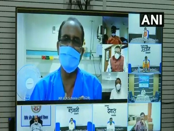 Chief Minister Shivraj Singh Chauhan chaired a virtual cabinet session from Chirayu hospital in Bhopal.