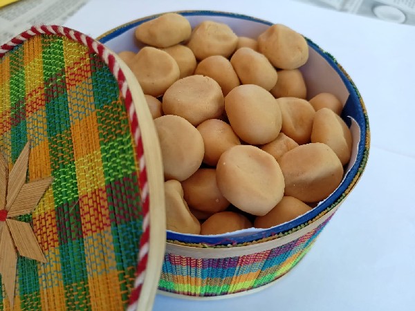 Tripura Sundari temple's Peda bhog packed in handcrafted bamboo box (Photo/ANI)