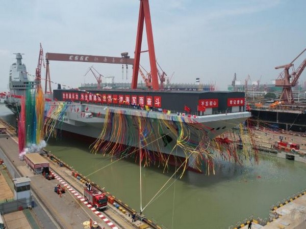 China's Fujian aircraft carrier (Photo credit: grab from Chinese state media outlet CGTN)