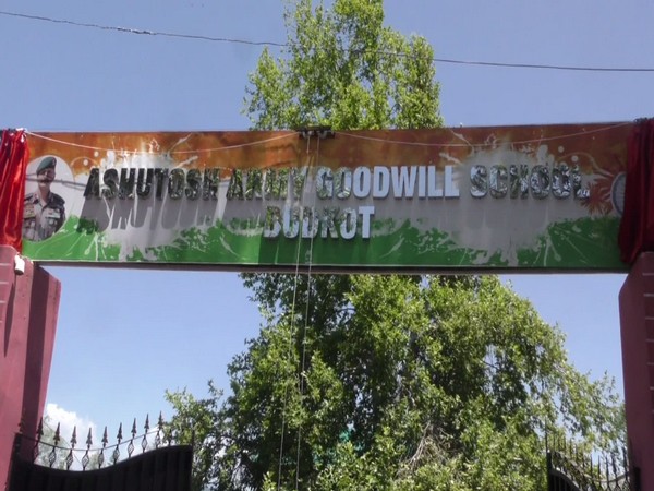 School name board changed to 'Ashutosh Army Goodwill School' (Photo/ANI)