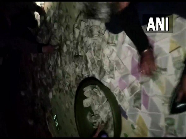 Cash seized during raid. (ANI/photo)
