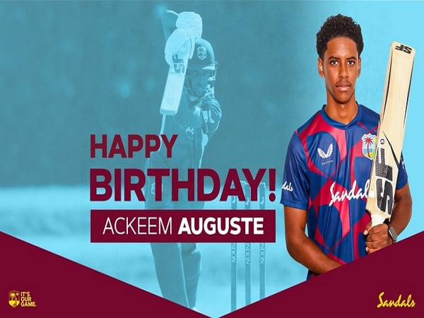 Ackeem Auguste (Image: Windies Cricket's Twitter)