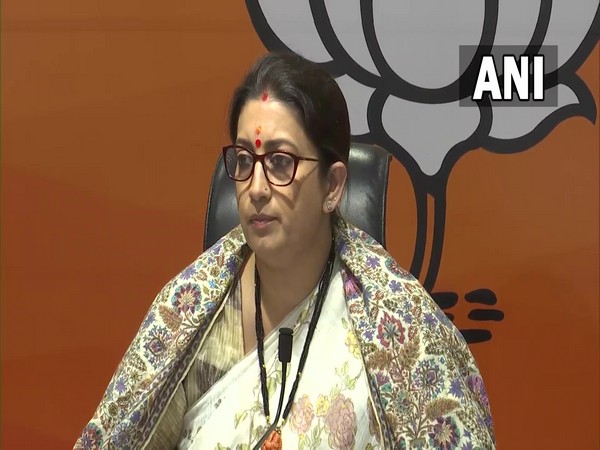 Union Minister of Women and Child Development Smriti Irani (Photo/ANI)