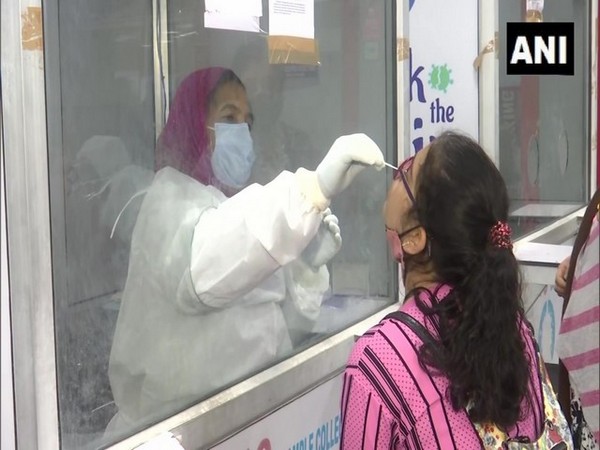 Testing at Jammu airport. (ANI/photo)