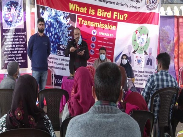 Bird flu awareness campaign in Srinagar (Photo/ANI)
