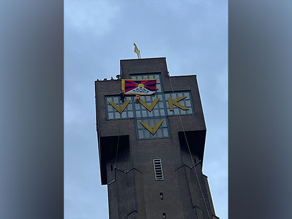 Protest held at historic Ijzertoren tower in Belgium, Diksmuide city
