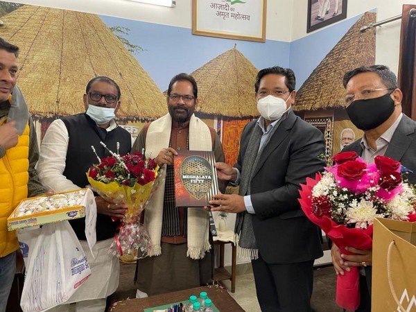 Conrad Sangma with Mukhtar Abbas Naqvi (Pic Credit: Conrad Sangma Twitter)