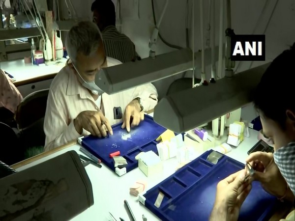 Visual of precious stones being polished in Gujarat (Photo/ANI)