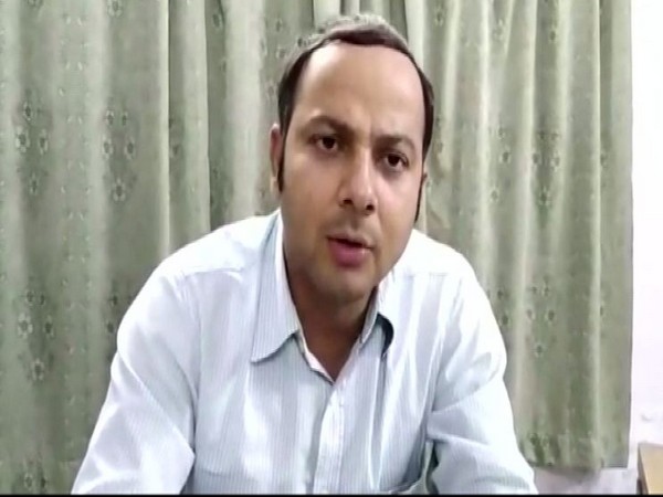 District Forest Officer AK Kashyap speaking to reporters in Rampur, Uttar Pradesh on Monday.