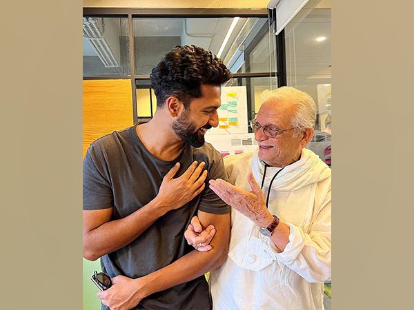 Vicky Kaushal and Gulzar (Image Source: Instagram)