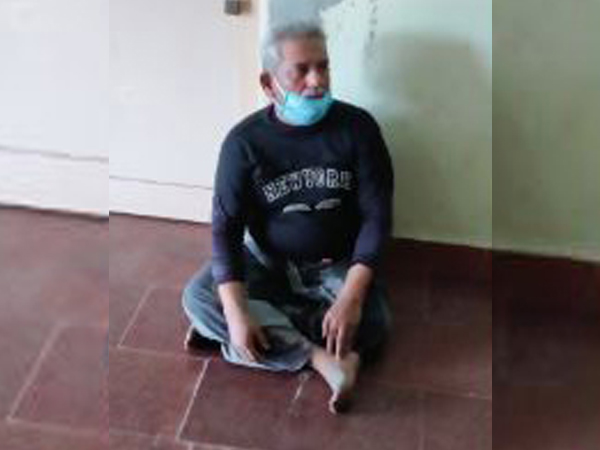 A man arrested by Coastal Security wing Police in Rameshwaram, Tamil Nadu on Tuesday. (Photo/ANI)