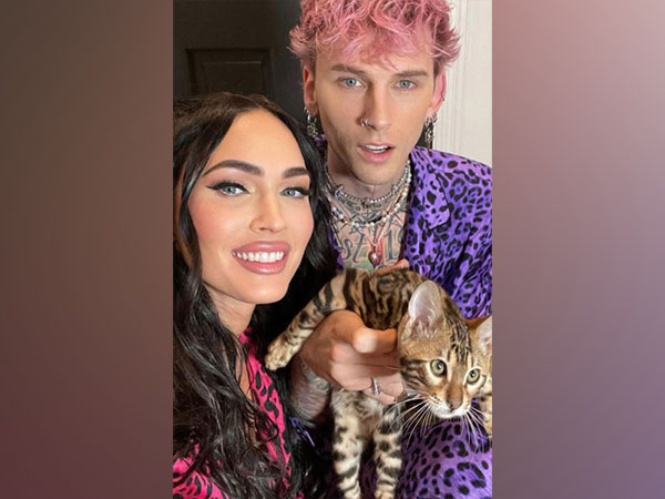 Megan Fox, Machine Gun Kelly with their new pet Whiskey (Image source: Instagram)