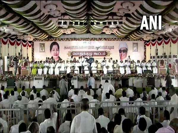 AIADMK general council meeting in Chennai (Photo/ANI) 