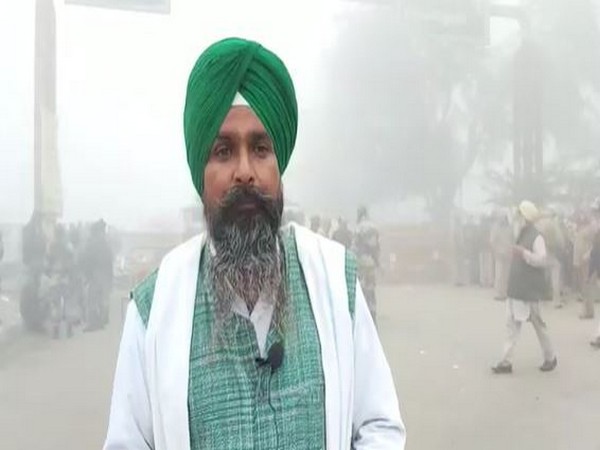 Kisan Mazdoor Sangharsh Committee's Punjab General Secretary Sarwan Singh Pandher at the border on Sunday. (Photo/ANI)