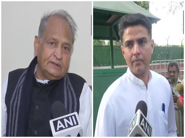 Rajasthan Chief Minister Ashok Gehlot (Left) Congress leader Sachin Pilot (Right).