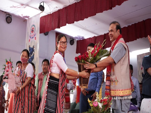 Assam CM Dr. Himanta Biswa Sarma attends 30th conference of Karbi Lammet Amei (Photo/ANI)