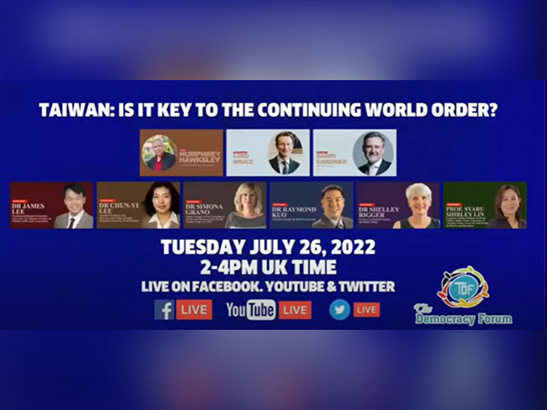 The Democracy Forum's July 27 virtual seminar, 'Taiwan: is it key to the continuing world order?'