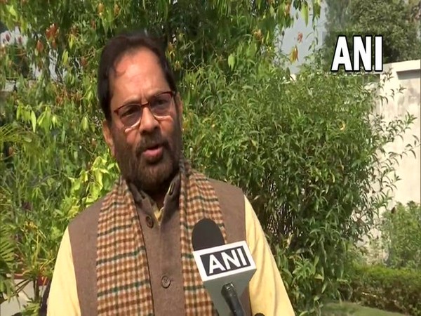 Union Minister for Minority Affairs Mukhtar Abbas Naqvi (Photo/ANI)