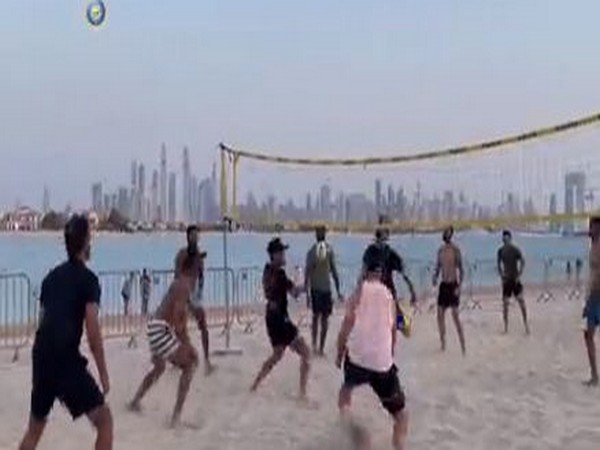 Team India playing volleyball (Image: BCCI)