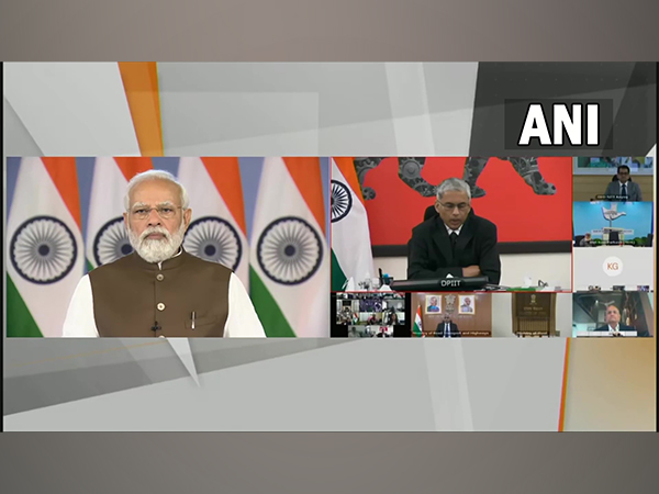 Prime Minister Narendra Modi addresses a webinar today (Photo/ANI)