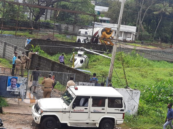 Visual from the spot where helicopter made emergency landing. 