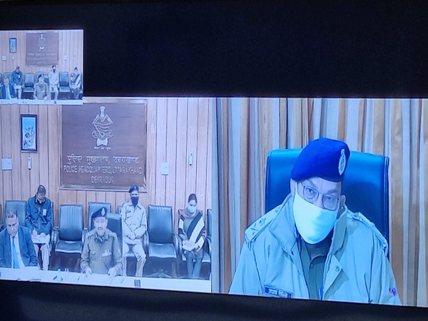 Uttarakhand DGP Ashok Kumar during the review meeting of cow protection squads on Friday.