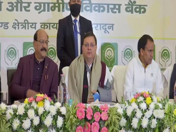 Pushkar Singh Dhami during the State Credit Seminar program on Friday. (ANI/pictures)