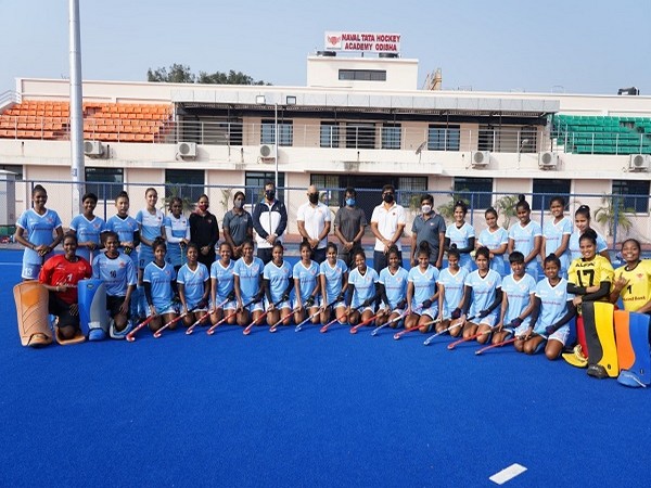 Hockey legends Dhanraj Pillay, Len Aiyapa and Dilip Tirkey interacted with cadets (Image: Odisha sports department)