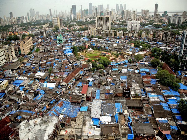 Bird's eye view of Dharavi slum area in Mumbai on July 25. (Photo/ANI)