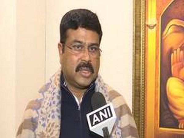 Union Minister Dharmendra Pradhan speaking to ANI in Kolkata, West Bengal, on Tuesday. Photo/ANI
