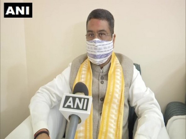 Union Minister Dharmendra Pradhan speaking to ANI on Thursday. 