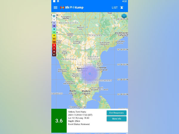Earthquake hits Tamil Nadu (Photo/@NCS_Earthquake)