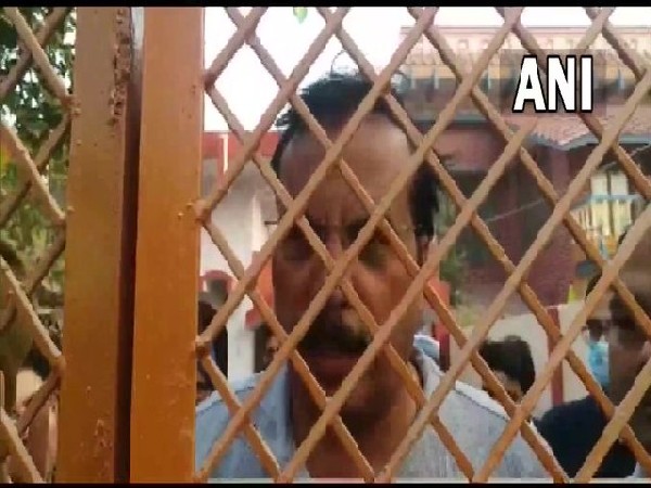 National secretary of Samajwadi Party (SP), Rajeev Rai speaking to media on Saturday. 