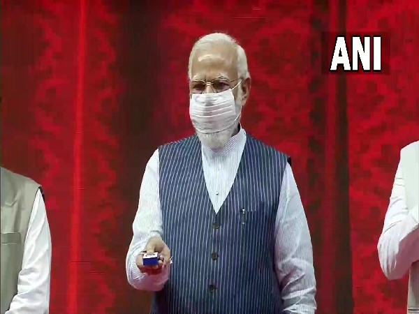 PM Narendra Modi inaugurates multiple development projects (Photo/ANI)
