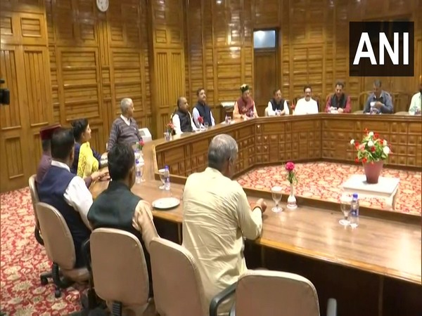 Himachal Pradesh Chief Minister Jairam Thakur at the meeting on Tuesday (Photo/ANI)