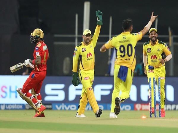 CSK players celebrating wicket of KL Rahul (Image: BCCI/IPL)