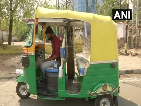 Javed Khan's ambulance-like auto (Photo/ANI)