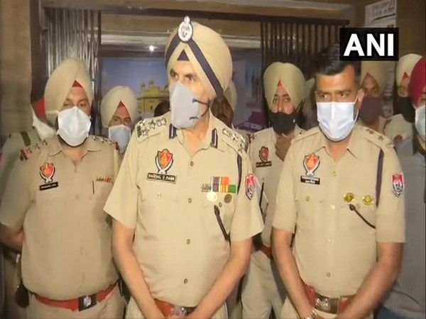 DIG Tarn Taran speaking to media on Sunday. 