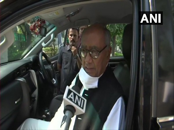 Congress leader Digvijaya Singh speaking to ANI on Wednesday. (Photo/ANI)